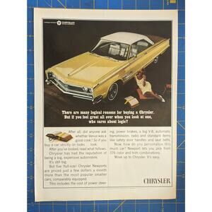 Vintage Print Ad 1965 Chrysler Newport